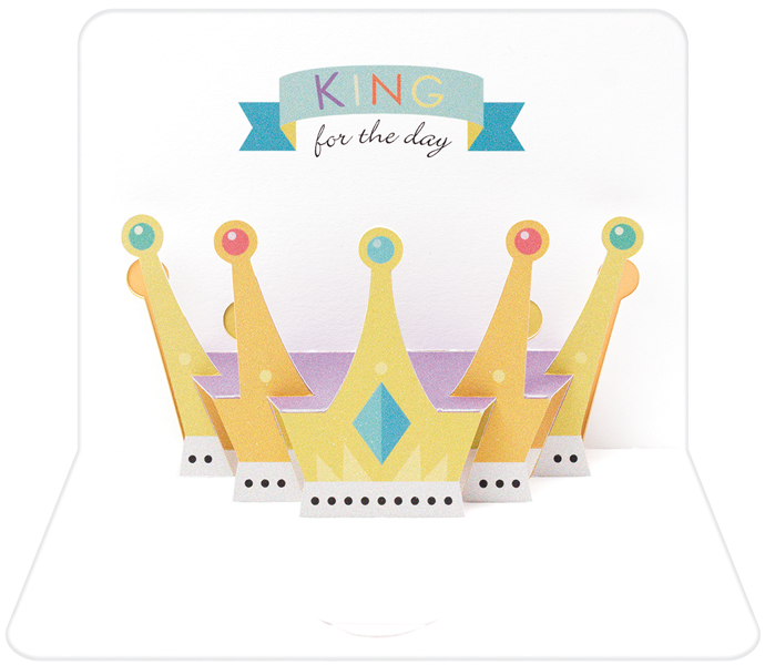 King's Crown 3D Greeting Card By FORM